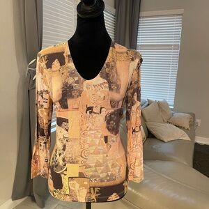 Gustav Klimt Wearable Art The three ages of woman Collectible Vintage Tee M/L